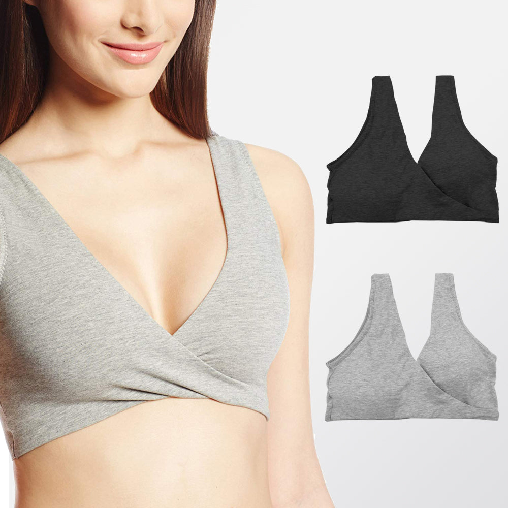 Women's Seamless Cotton Sleep Bra DressionStore
