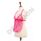 Pink 2PCs Babydoll Halter Style Net Nighty for Women