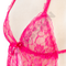 Pink 2PCs Babydoll Halter Style Net Nighty for Women