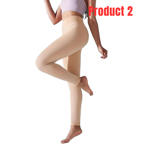 Pack of 2 Koa Nude Winter Warm Leggings for Women+2 Fleece Socks- Combo Deal 16
