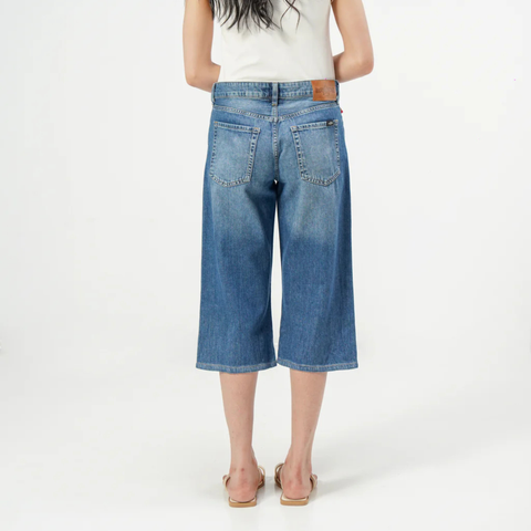 Blue Baggy Demin Shorts for Women