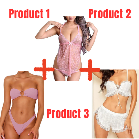 Pack of 3 Hot Nighties for Modern Women-Combo Deal 18