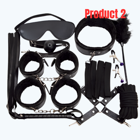 12 PCs Elegant Grey Play Kit – Inspired by Fifty Shades+ 1 Pcs Bikini- Combo Deal 20