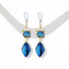 Blue Crystal Fox Non-Piercing Nipple Rings