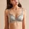 Silk Satin Light Lace Triangle Bra