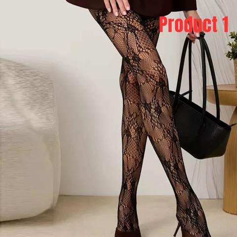 Pack of 3 Leg Stockings+Cage Bra+Leather Skirt-Combo Deal 26