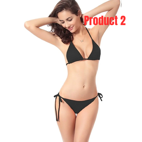 Pack of 2 Vertical Pattern Full Body Stockings (WF71-W40170)+Simple Black Bikini-Combo Deal 27