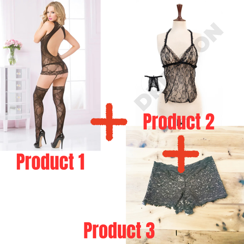 Pack of 3 Sexy Night Essentials Bundle-Combo Deal 29