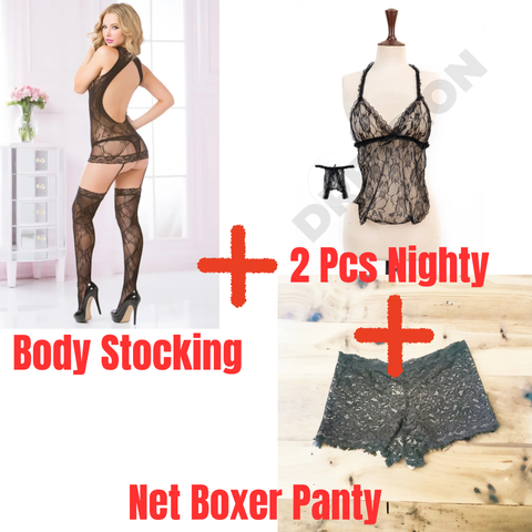 Pack of 3 Sexy Night Essentials Bundle-Combo Deal 29
