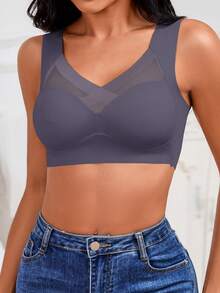 Premium Seamless Backless Wireless Reducer Ice Silk Bra