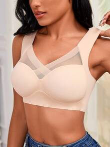 Premium Seamless Backless Wireless Reducer Ice Silk Bra