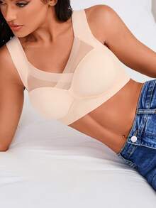 Premium Seamless Backless Wireless Reducer Ice Silk Bra