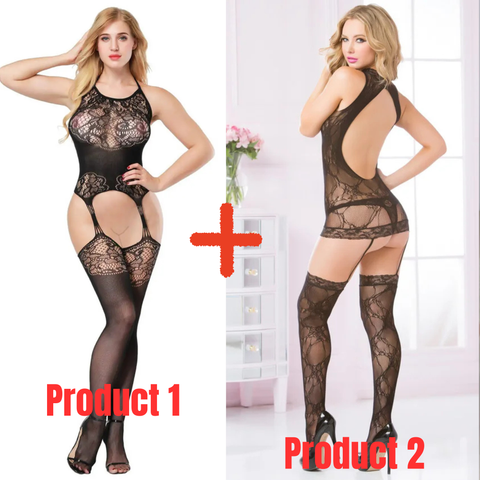 Valentine Special Pack of 2 Stockings for Romantic Moments-Combo Deal 34