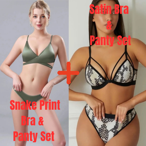 Pack of 2 Bridal Padded Bra & Panty Sets- Combo Deal 35
