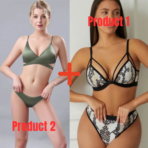 Pack of 2 Bridal Padded Bra & Panty Sets- Combo Deal 35