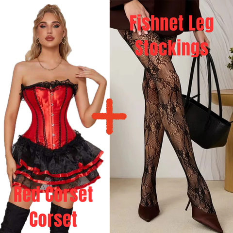Corset + Leg Stockings- Combo Deal 36
