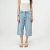 Blue Baggy Demin Shorts for Women