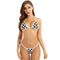 Black and White 2 Pcs Checkered Bikini