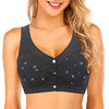 Printed Front Open Non Padded Wireless Nursing Bra