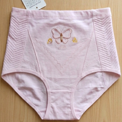 Butterfly Style Pure Cotton High Waist Tummy Trimmer Panty