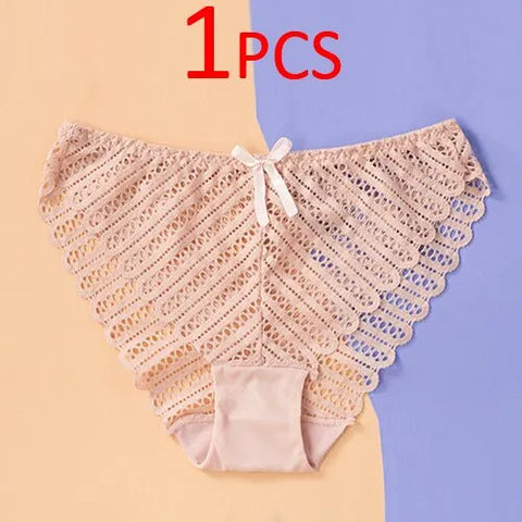 Dression's Sexy Lace Seamless Panties – Comfortable Polyester & Cotton Lingerie