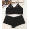 2 Pcs Lace Bra and Panty Set