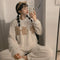 2 Pcs Set Winter Coral Velvet Hickened Warmth Night Suit