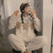 2 Pcs Set Winter Coral Velvet Hickened Warmth Night Suit
