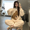 2 Pcs Set Winter Coral Velvet Hickened Warmth Night Suit