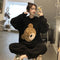 2 Pcs Set Winter Coral Velvet Hickened Warmth Night Suit