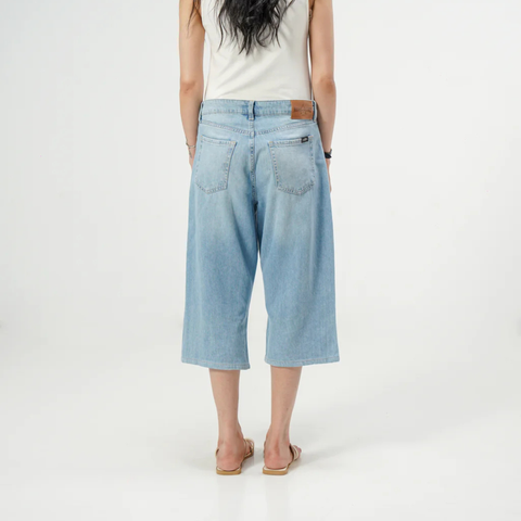 Blue Baggy Demin Shorts for Women