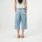 Blue Baggy Demin Shorts for Women