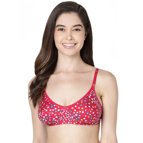 Pack of 3 Full Coverage Cotton Printed Everyday Bra