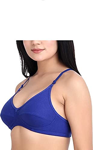 Women Simple Cotton Everyday Bra (Multicoloured) Pack of 6