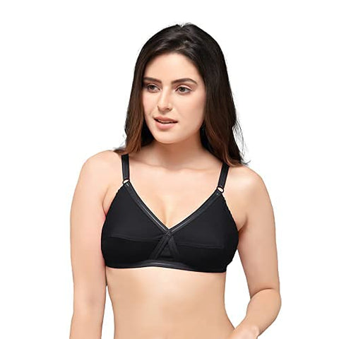 Criss-Cross Neck Line Full Coverage Bra for Women Combo Pack of 2