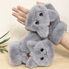 Cute Rabbit Knit Plush Fingerless Flip Half Finger Gloves