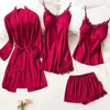 4 Piece Night Dress in Silk