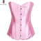 Simple Satin Bustier Corset for Women