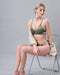 Satin Cross Body Bridal Bra & Panty Set for Women