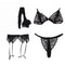 4 PCs Lace Lingerie Set