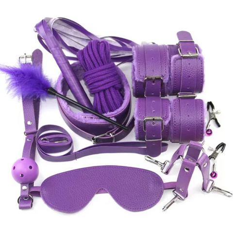 12 PCs Elegant Grey Play Kit – Inspired by Fifty Shades