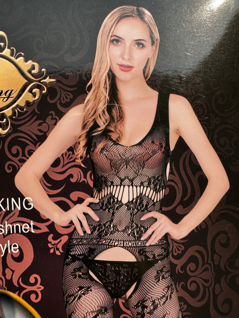 Small Flower Pattern Full Body Stocking for Women (8906)