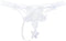 Women's Pearl Lambada Flower Pattern Thong