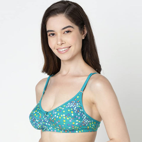 Pack of 3 Full Coverage Cotton Printed Everyday Bra