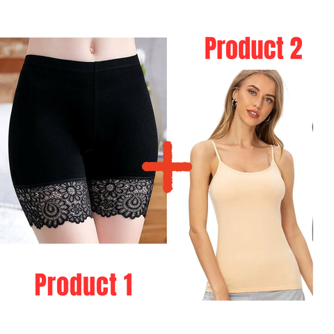 Boxer Shorts + Butter Camisole- Combo Deal 8