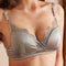 Silk Satin Light Lace Triangle Bra