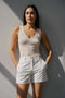Cut Label Women Cotton Shorts