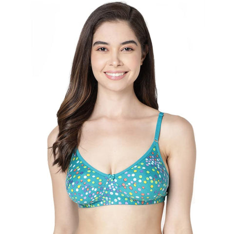 Pack of 3 Full Coverage Cotton Printed Everyday Bra