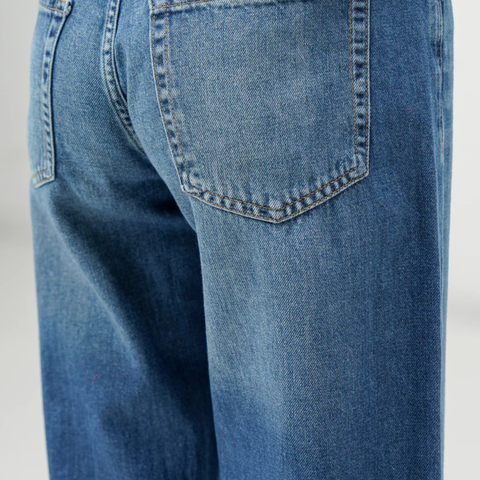 Blue Baggy Demin Shorts for Women