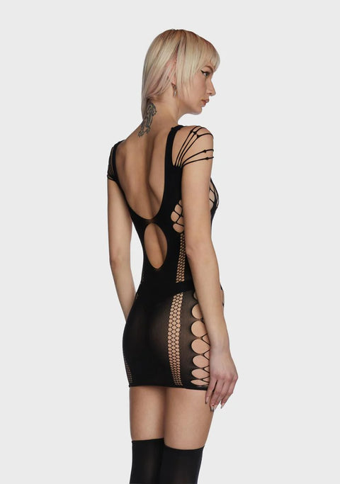 Anything Goes Fishnet Half Body Stocking